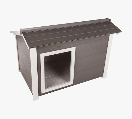 Ecoflex® Insulated Lodge Dog House Gray Pottery Barn