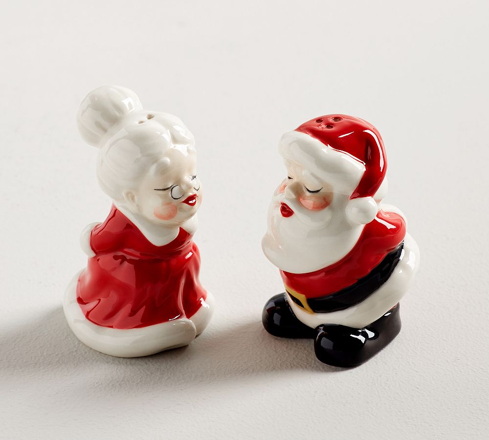 Pottery Barn Santa's Sled Salt & Pepper Shakers