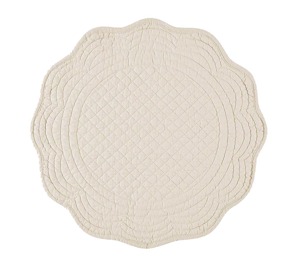 Boutis Cotton Round Placemats Set of 4 Pottery Barn