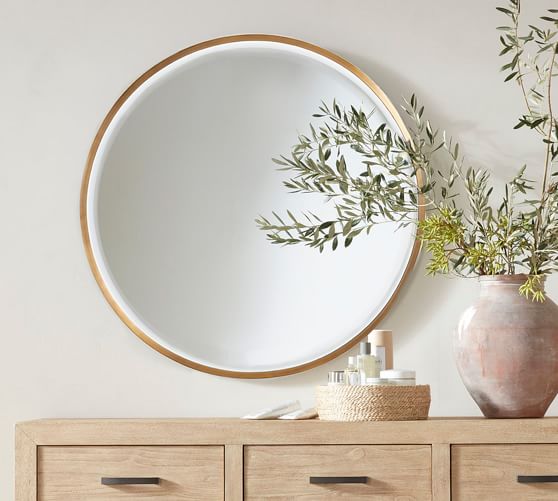 Golden Edge Decorative Mirror | Bedroom Mirrors- Mirrorwalla