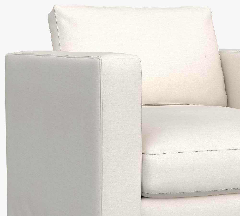 Jake Slipcovered Swivel Outdoor Lounge Chair Pottery Barn