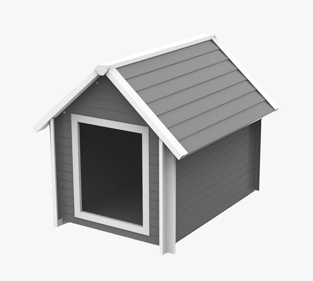 Ecoflex® Classic Gray Dog House | Pottery Barn