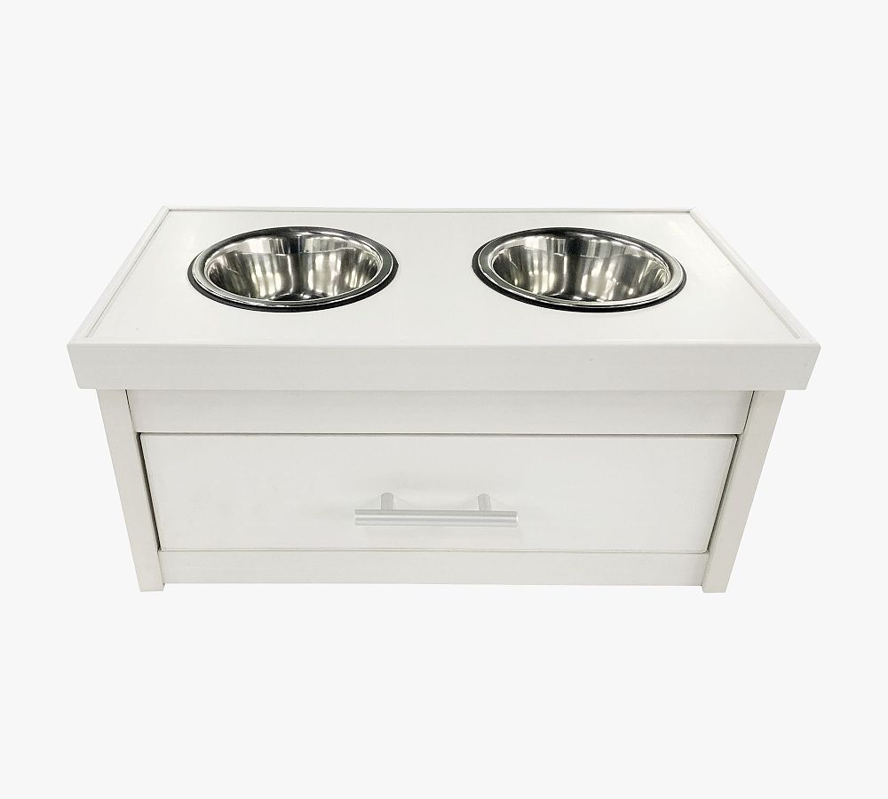 Elevated Dog Bowls with Storage