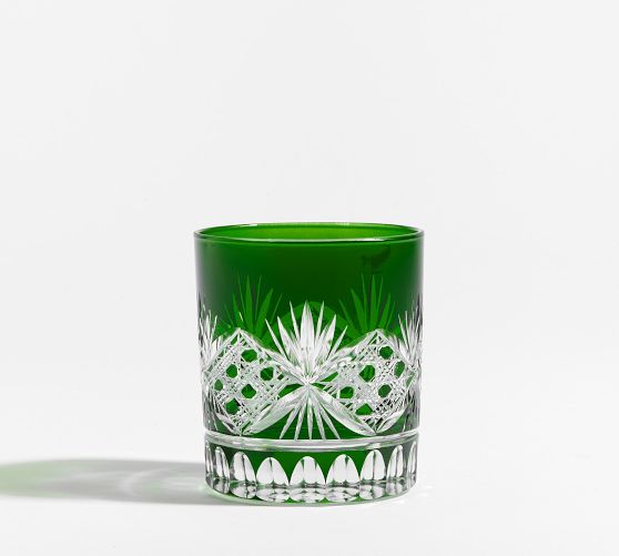 Antique Cut Double Old Fashioned Glasses Pottery Barn