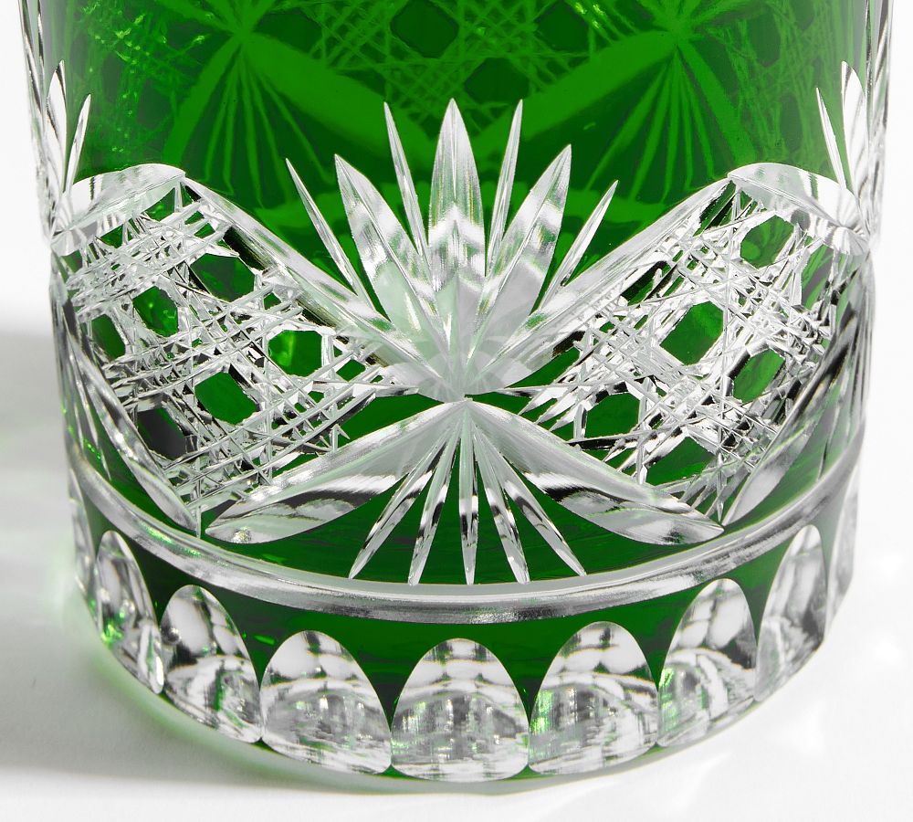 Antique Cut Double Old Fashioned Glasses Pottery Barn