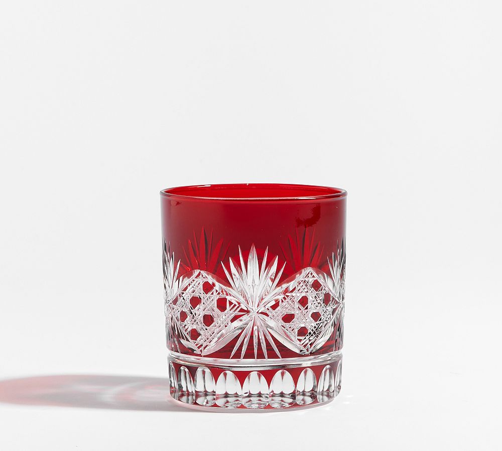 Antique Cut Double Old Fashioned Glasses Pottery Barn