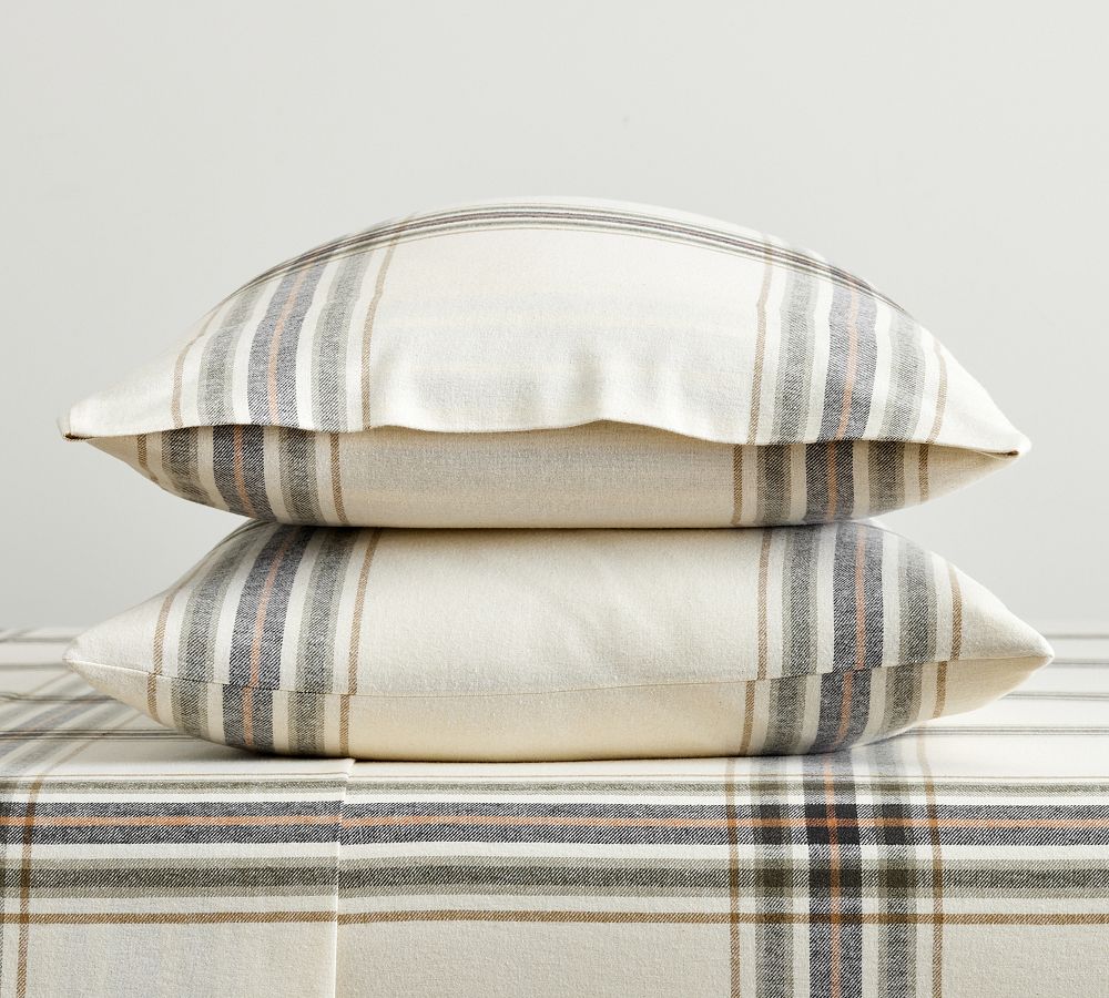 Grey flannel pillowcases cheap