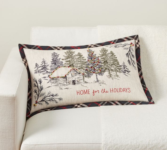 Home for the Holidays Lumbar Pillow Cover