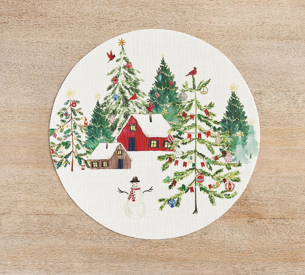 Chilewich Christmas in the Country Placemats Pottery Barn