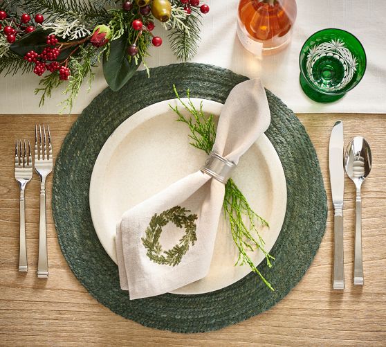 Colton Jute Round Placemats | Pottery Barn