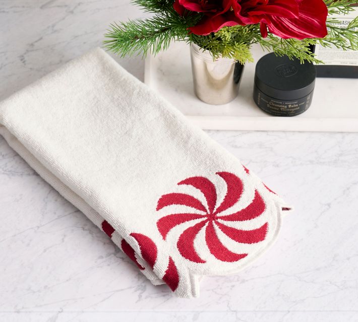 Hearth And Hand Embroidered Black White Hand Towel