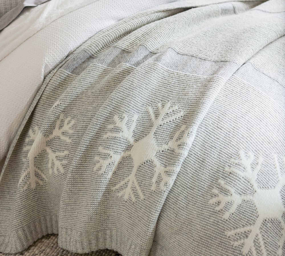 Let It Snow Blanket Pottery Barn