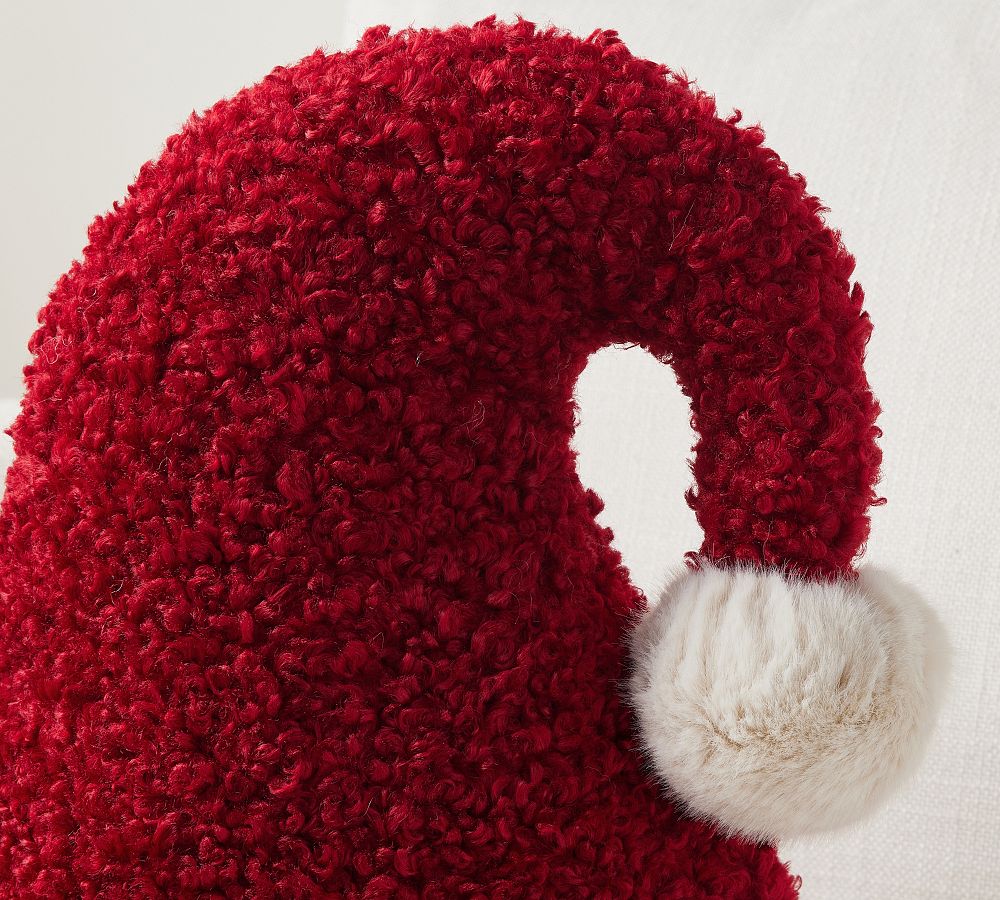 Santa Hat Shaped Pillow | Pottery Barn