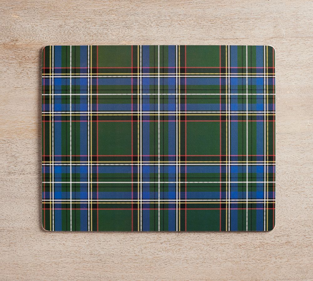 Stewart Plaid Cork Placemats Set of 4 Pottery Barn