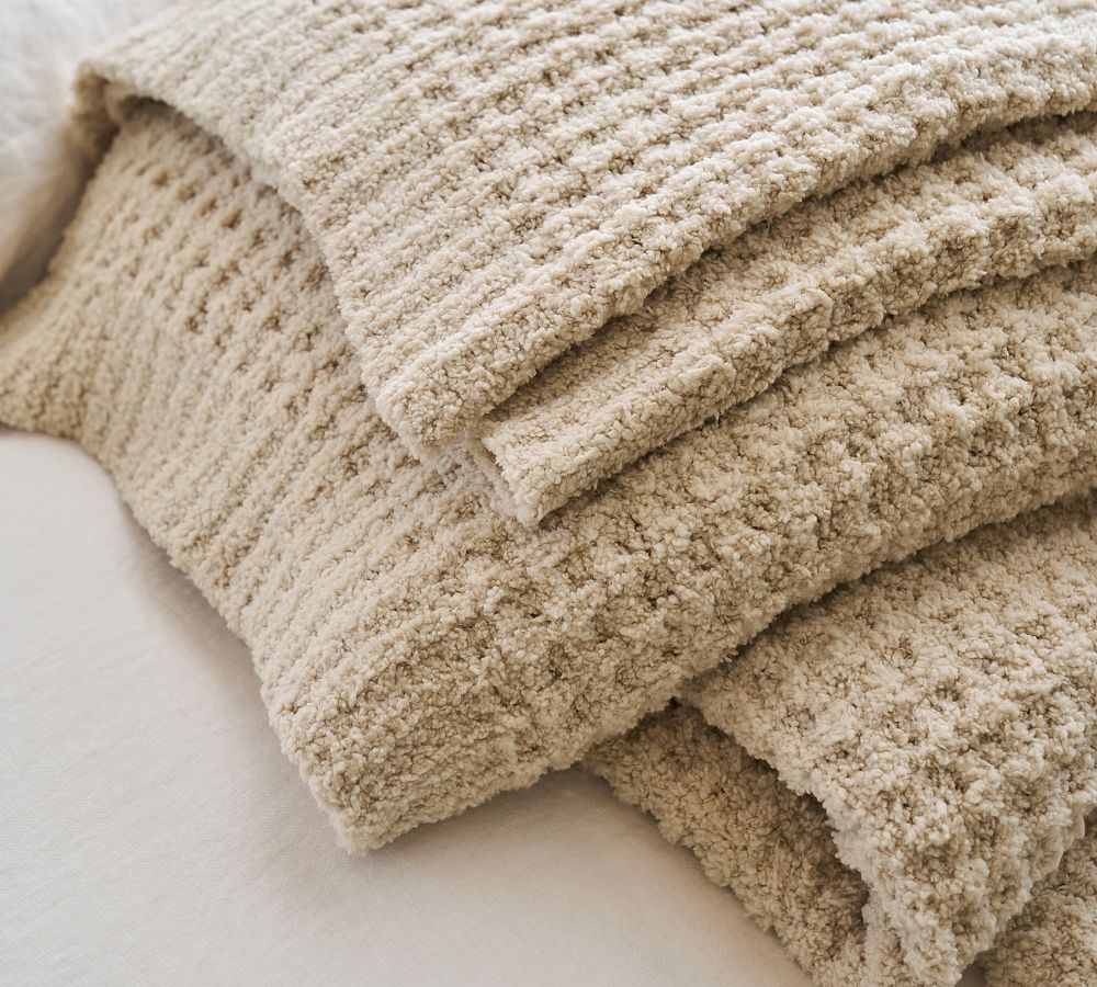 Cozy Waffle Blanket Pottery Barn
