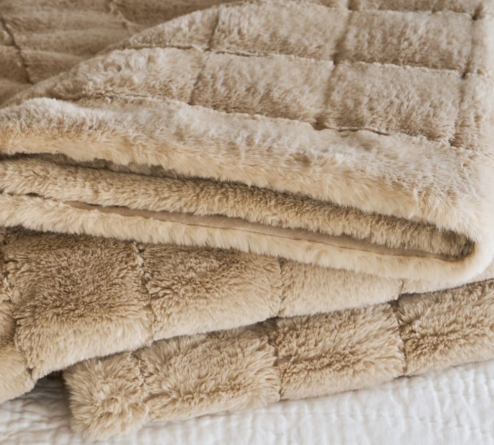 Fluffy Fur Blanket | Pottery Barn