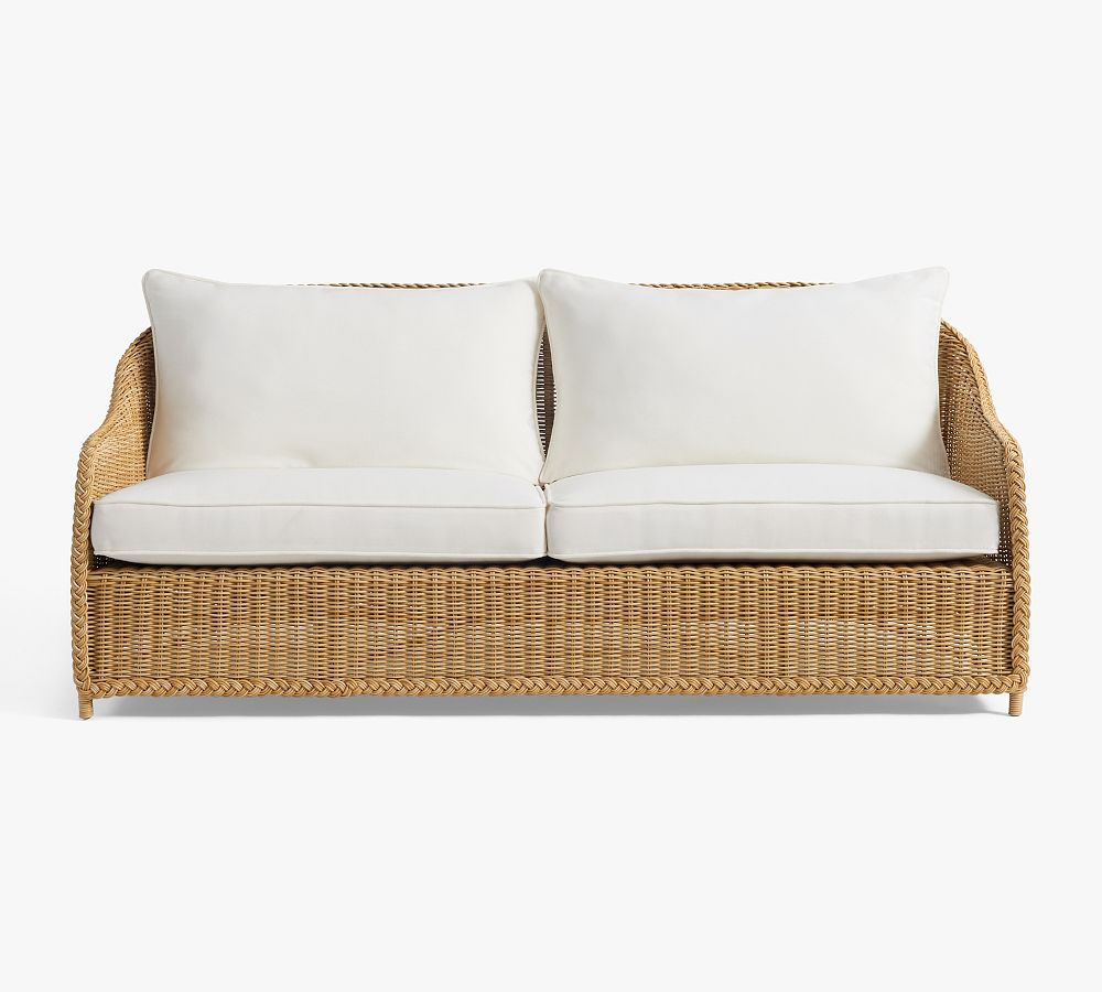 Westport Wicker Outdoor Sofa Pottery Barn