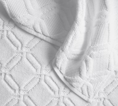 Blakely Organic Sculpted Hydrocotton Towel | Pottery Barn