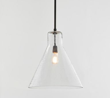 Bridget Recycled Glass Flared Pendant | Pottery Barn