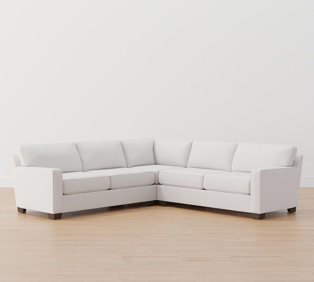 Buchanan Square Arm Upholstered 3-Piece L-Shaped Corner Sectional ...