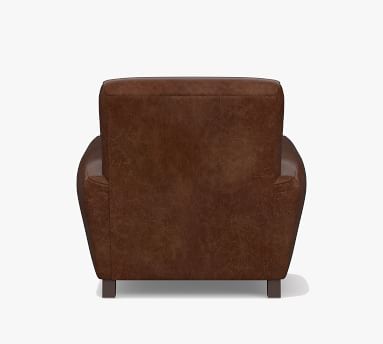 Manhattan Square Arm Leather Recliner | Pottery Barn