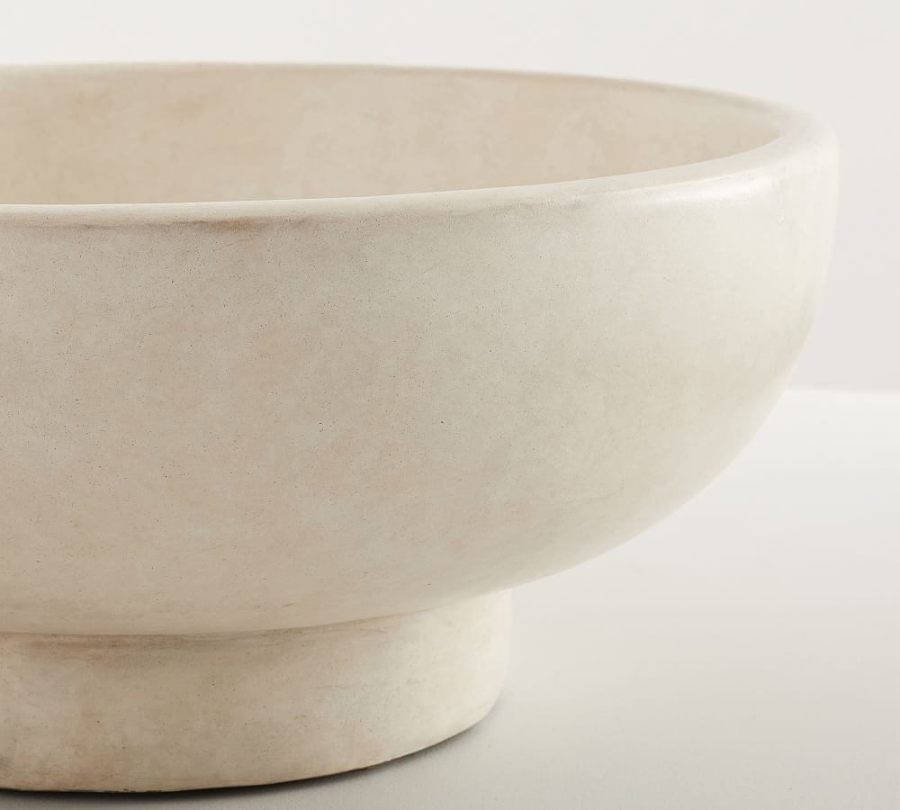 Pottery Barn Mesa Handcrafted Terracotta Ceramics Bowl - AptDeco