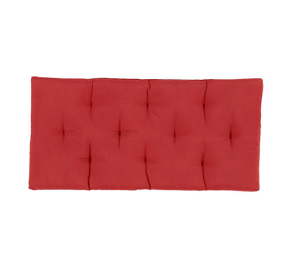 OPEN BOX Wade Entry Bench Cushion,Small, Premium Solid Jockey Red