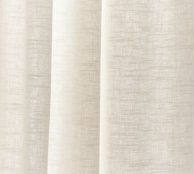 Emery Linen Pinch Pleat Curtain | Pottery Barn