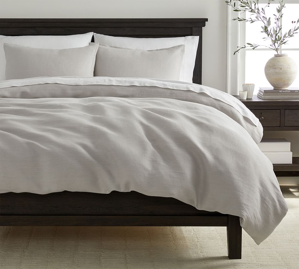 Pottery barn store grey duvet