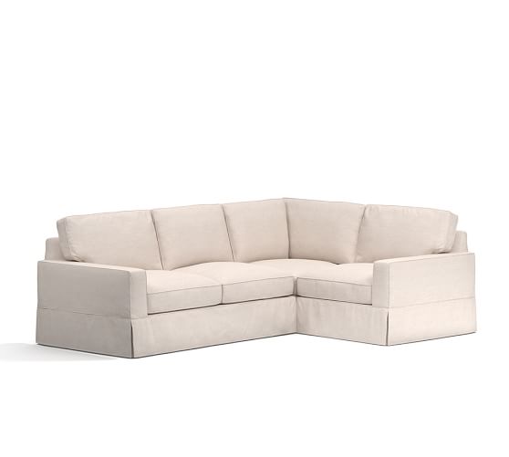 Pottery barn outlet slipcovered sectional