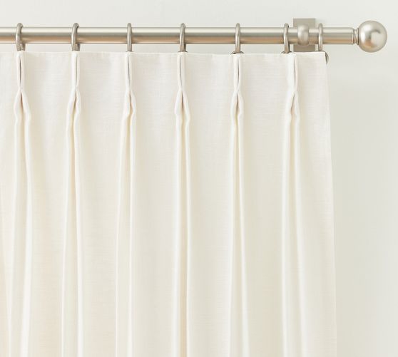 Emery Linen Pinch Pleat Curtain | Pottery Barn