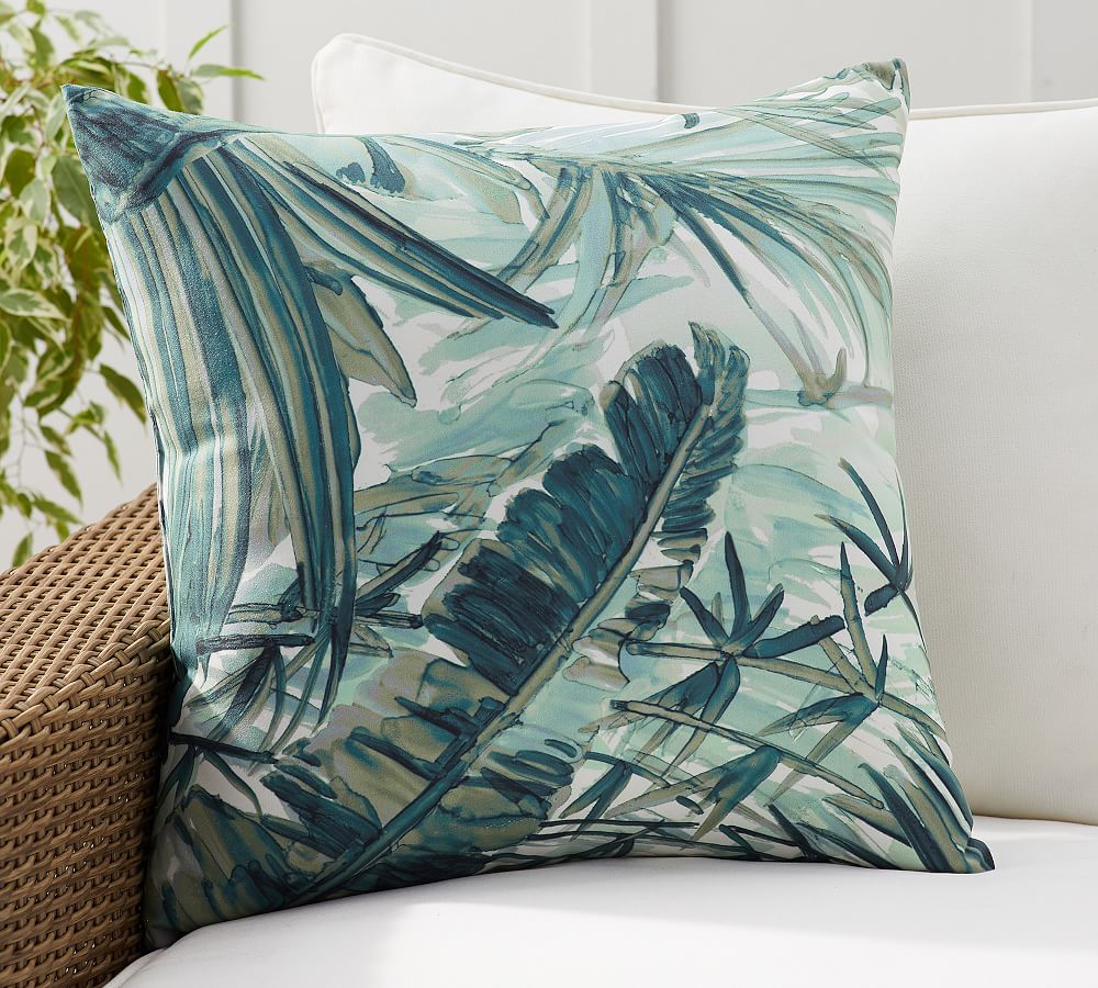 Oasis Printed Outdoor Throw Pillow Pottery Barn