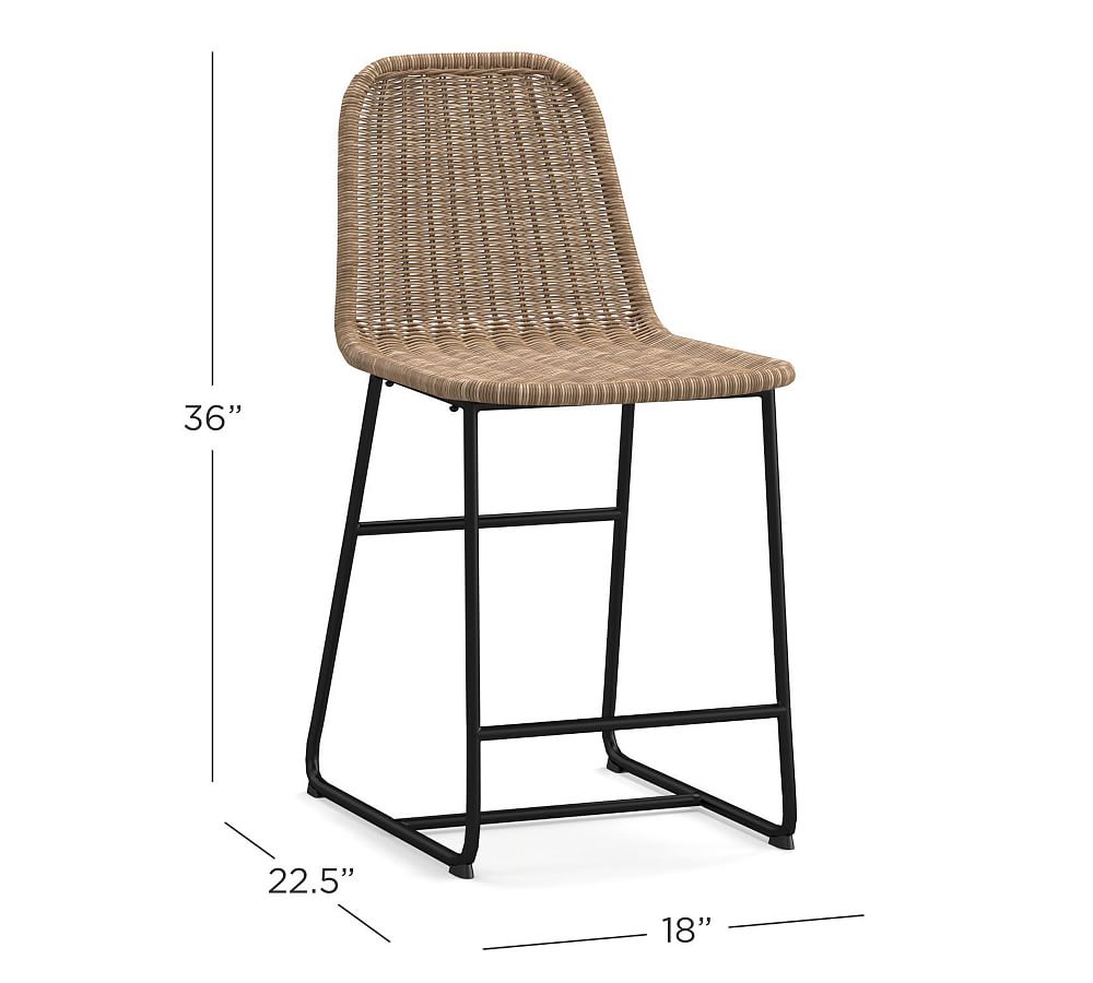 Plymouth Woven Counter Stool | Pottery Barn