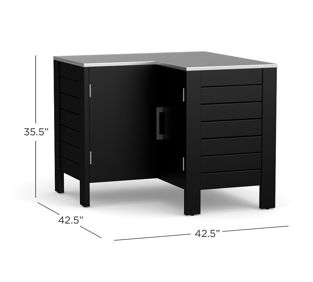 Malibu Metal Outdoor Kitchen Corner Pottery Barn