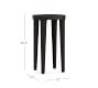 Jamie Round Metal Accent Table | Pottery Barn