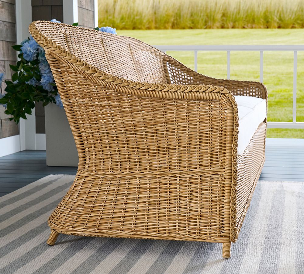 Westport Wicker Outdoor Sofa | Pottery Barn