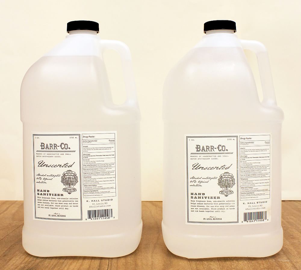 Barr-Co Unscented Hand Sanitizer Gallon Refill Bundle