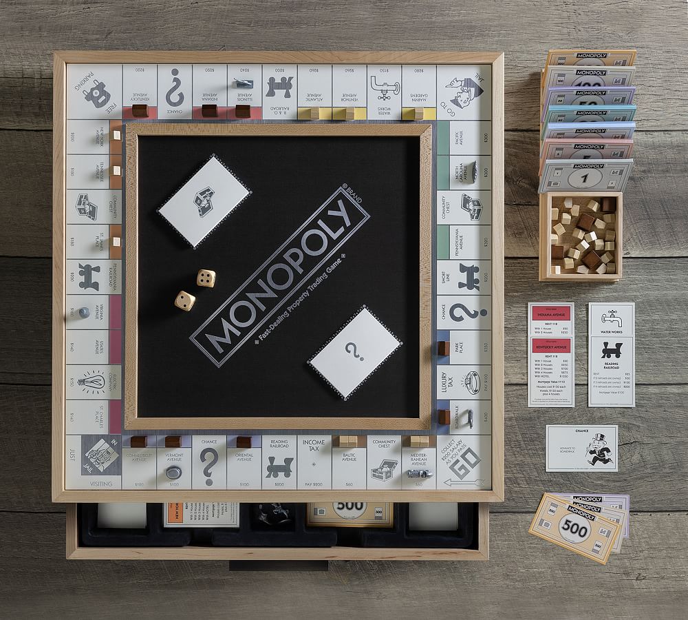 Luxury Wooden Monopoly Board – Bored Board Games