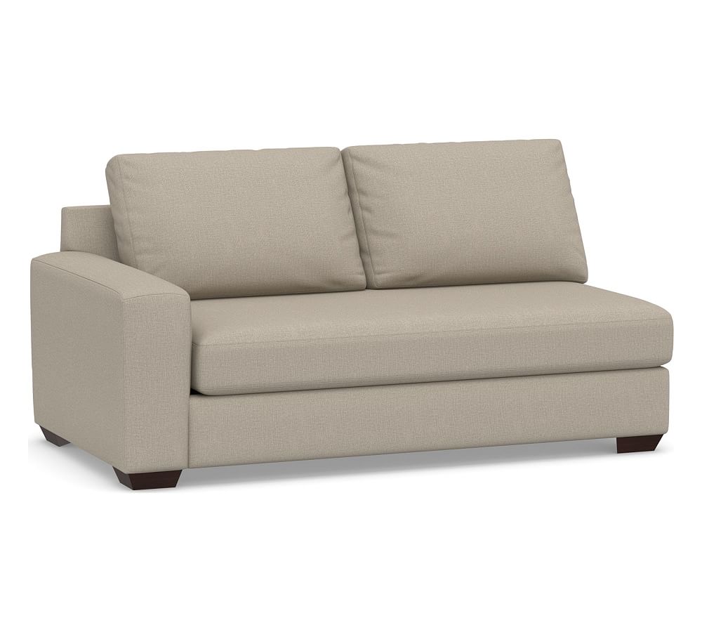 OPEN BOX Big Sur Square Arm Upholstered Leftarm Loveseat with Bench