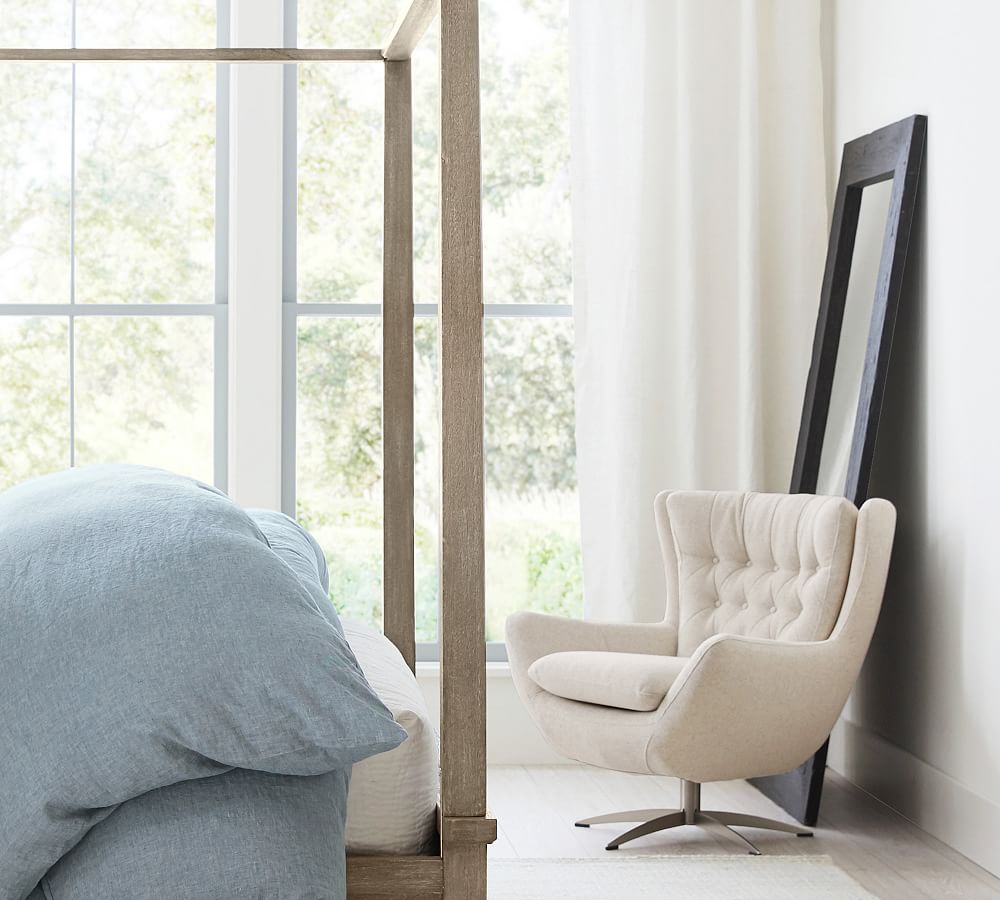 Bozeman Mango Wood Floor Mirror Pottery Barn