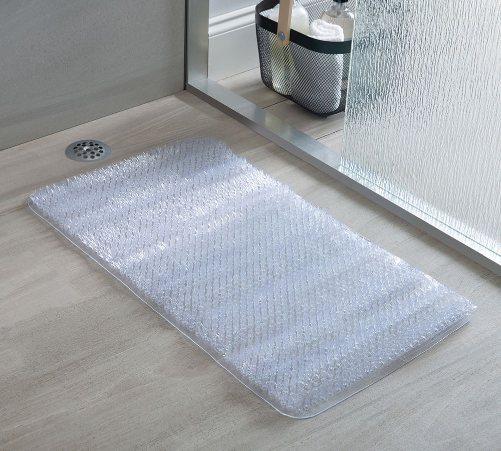 Armelle PVC Textured Bath Mat Pottery Barn