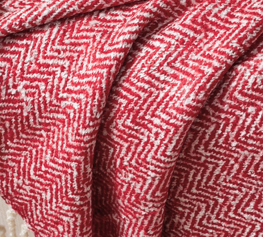 Bellamy Herringbone Throw Blanket Pottery Barn