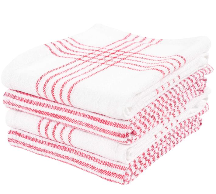 Monaco Washed Cotton Dish Towels - Set of 4