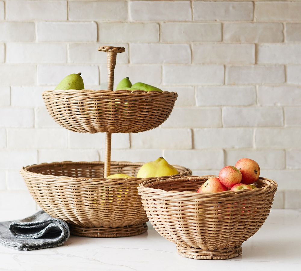 Handwoven Wicker Bowl | Pottery Barn