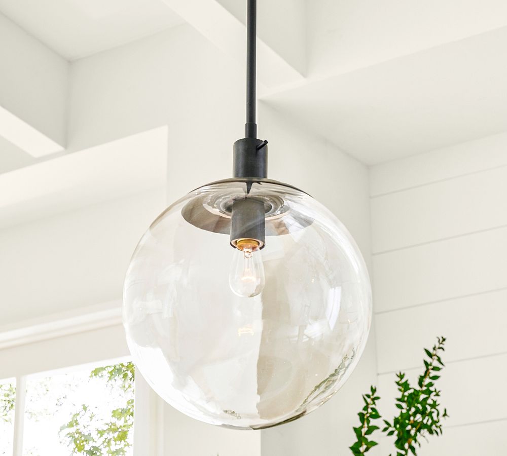 pendant light glass globe