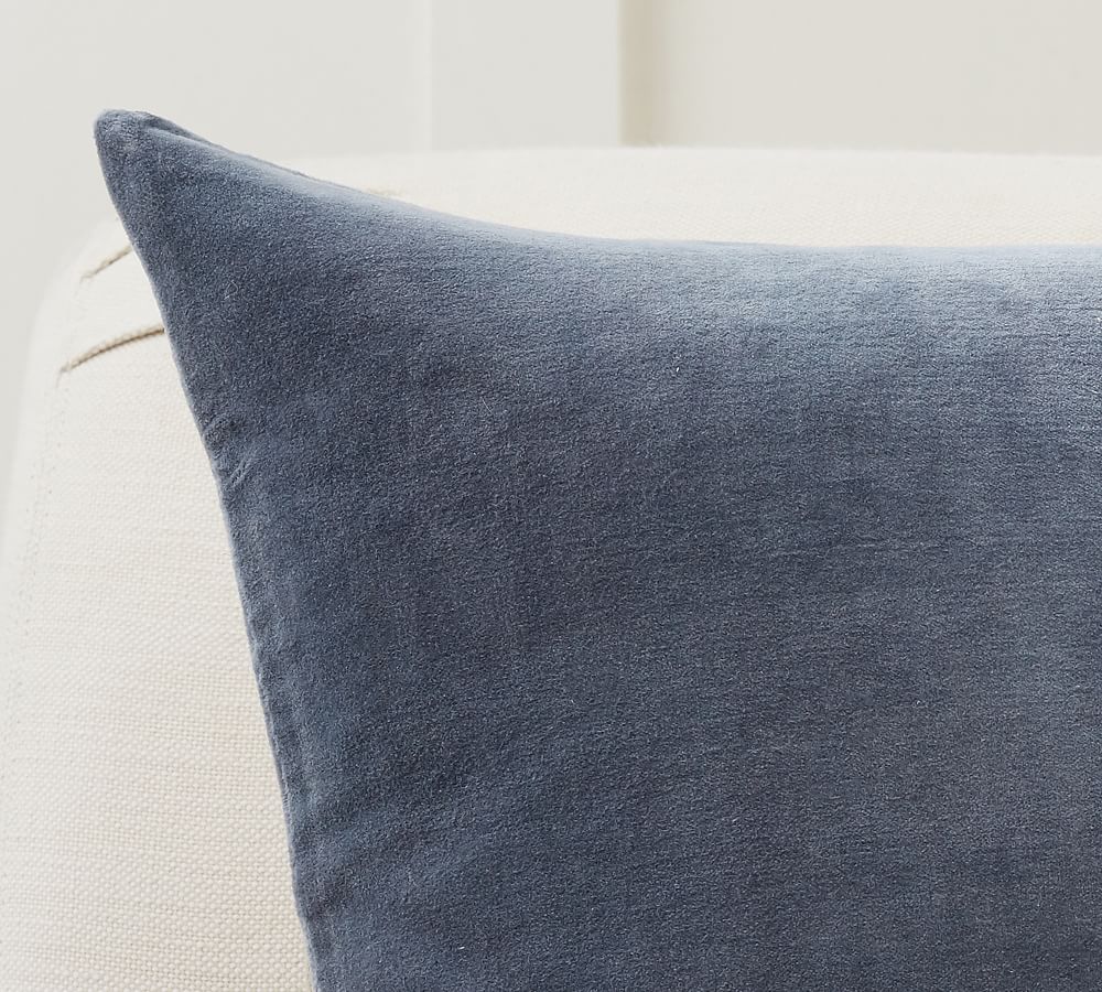 Velvet Linen Pillow Cover Pottery Barn