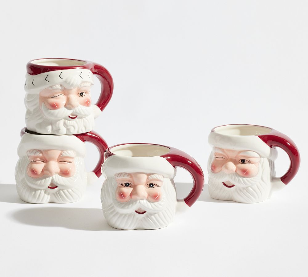 Santa Figural Mug, 16 Oz.