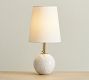 Sterling Travertine Ball Lamp | Pottery Barn