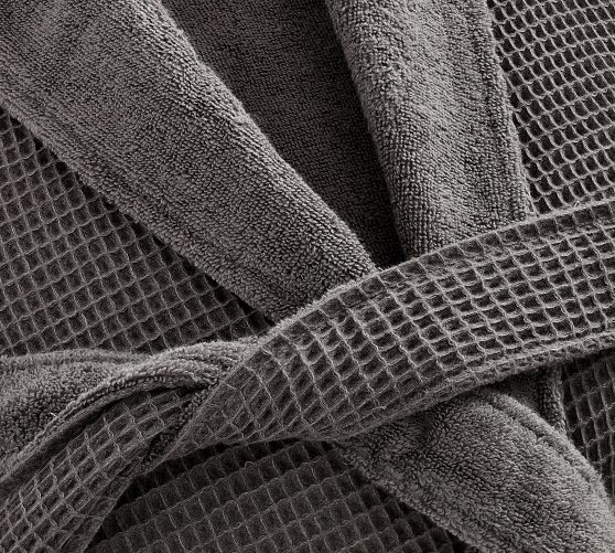 Waffle Weave Resort Robe Pottery Barn