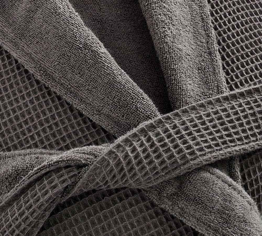 Waffle Weave Resort Robe Pottery Barn